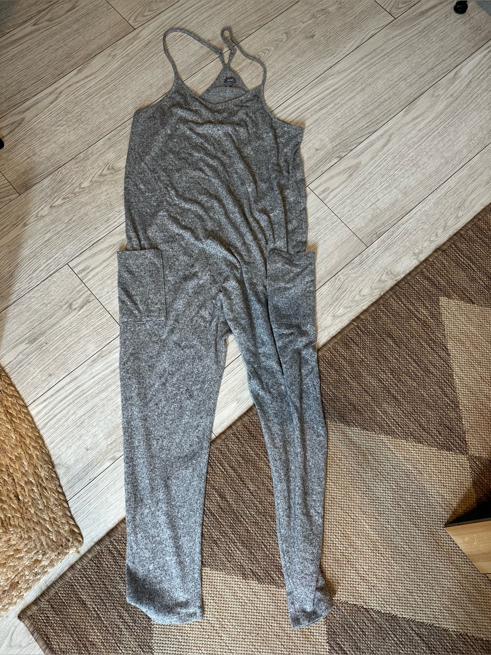 Aerie xs/s Women's Gray Knit Jumpsuit with Pockets